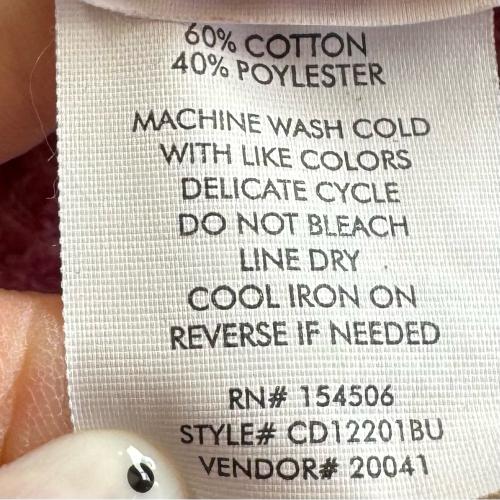 Buckle Faded Red Waffle Knit Jacket Shacket Button Up L S - Picture 7 of 10